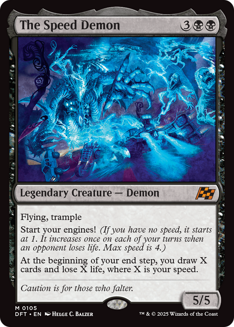Image of The Speed Demon (DFT-105) - Aetherdrift Foil