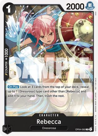 Image of Rebecca (Tournament Pack 2025 Vol. 2) (OP04-092) - One Piece Promotion Cards