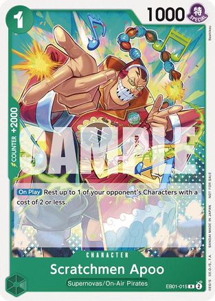 Image of Scratchmen Apoo (Tournament Pack 2025 Vol. 2) (EB01-015) - One Piece Promotion Cards