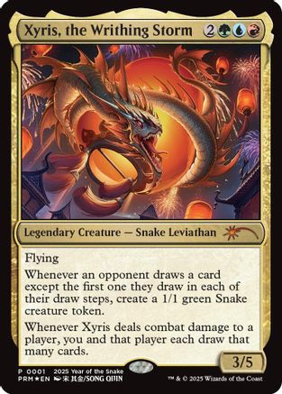 Image of Xyris, the Writhing Storm (Year of the Snake 2025) (SSP-001) - Standard Showdown Promos Foil
