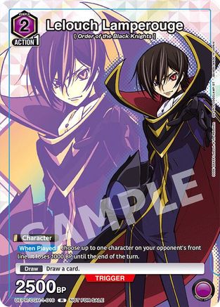 Image of Lelouch Lamperouge (016) (UEPR/CGH-1-016) - Union Arena Promotion Cards Foil