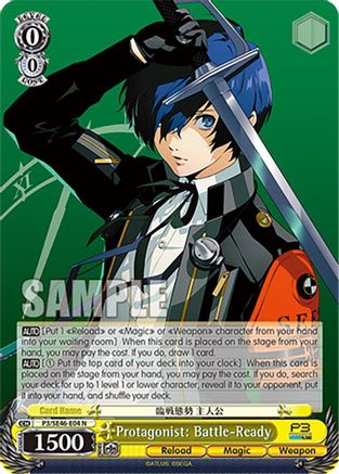 Image of Protagonist: Battle-Ready (P3/SE46-E04N) - Persona 3 Reload Premium Booster