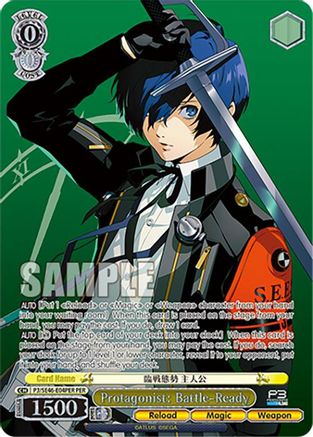 Image of Protagonist: Battle-Ready (PER) (P3/SE46-E04PERPER) - Persona 3 Reload Premium Booster