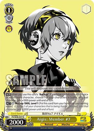 Image of Aigis: Member #7 (P3/SE46-E07N) - Persona 3 Reload Premium Booster