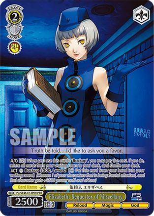 Image of Elizabeth: Requester of Miscellany (PER) (P3/SE46-E12PERPER) - Persona 3 Reload Premium Booster