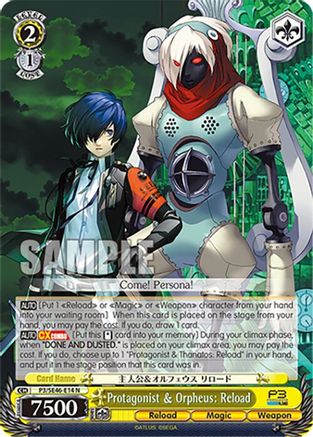 Image of Protagonist & Orpheus: Reload (P3/SE46-E14N) - Persona 3 Reload Premium Booster
