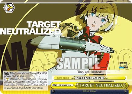 Image of TARGET NEUTRALIZED. (P3/SE46-E18N) - Persona 3 Reload Premium Booster
