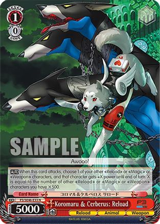 Image of Koromaru & Cerberus: Reload (P3/SE46-E33N) - Persona 3 Reload Premium Booster