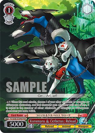 Image of Koromaru & Cerberus: Reload (PER) (P3/SE46-E33PERPER) - Persona 3 Reload Premium Booster