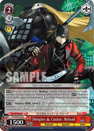 Image of Shinjiro & Castor: Reload (P3/SE46-E36N) - Persona 3 Reload Premium Booster