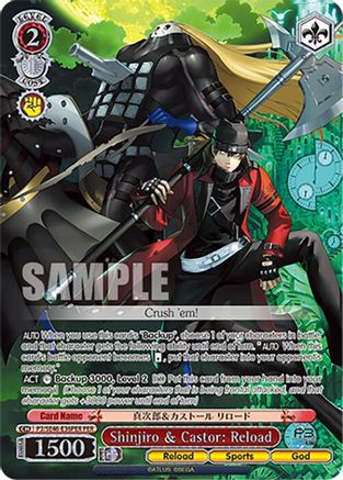 Image of Shinjiro & Castor: Reload (PER) (P3/SE46-E36PERPER) - Persona 3 Reload Premium Booster