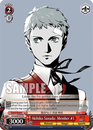 Image of Akihiko Sanada: Member #1 (P3/SE46-E37N) - Persona 3 Reload Premium Booster