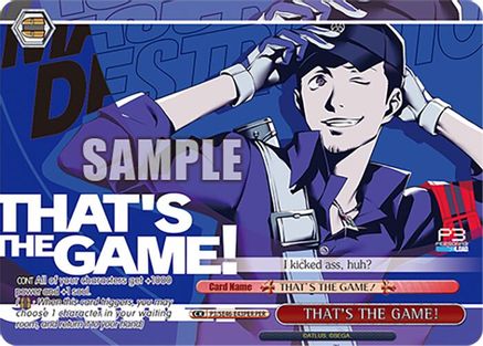 Image of THAT'S THE GAME! (PER) (P3/SE46-E43PERPER) - Persona 3 Reload Premium Booster