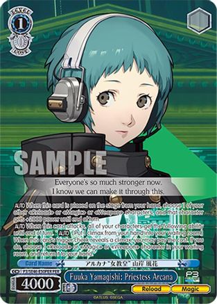 Image of Fuuka Yamagishi: Priestess Arcana (PER) (P3/SE46-E50PERPER) - Persona 3 Reload Premium Booster