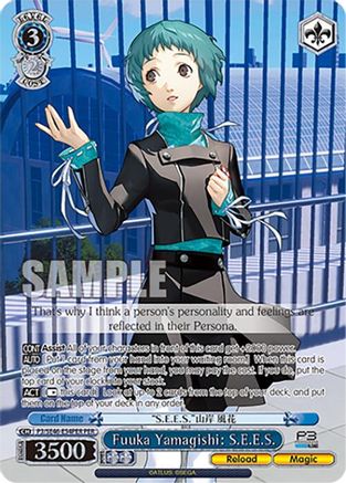 Image of Fuuka Yamagishi: S.E.E.S. (PER) (P3/SE46-E54PERPER) - Persona 3 Reload Premium Booster