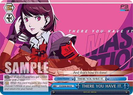 Image of THERE YOU HAVE IT. (P3/SE46-E60N) - Persona 3 Reload Premium Booster