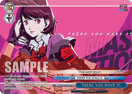 Image of THERE YOU HAVE IT. (PER) (P3/SE46-E60PERPER) - Persona 3 Reload Premium Booster