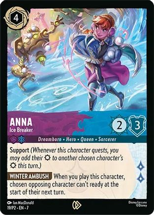Image of Anna - Ice Breaker (19) - Disney Lorcana Promo Cards Cold Foil