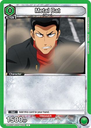 Image of Metal Bat (042) (Box Topper Foil) (UE06BT/OPM-1-042) - UE06BT One Punch Man Foil