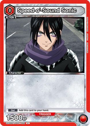 Image of Speed-o'-Sound Sonic (068) (Box Topper Foil) (UE06BT/OPM-1-068) - UE06BT One Punch Man Foil
