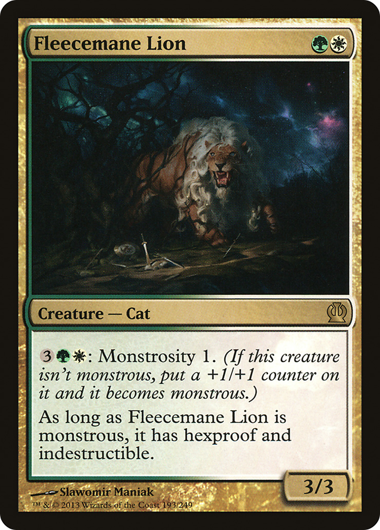 Image of Fleecemane Lion (THS-193) - Theros