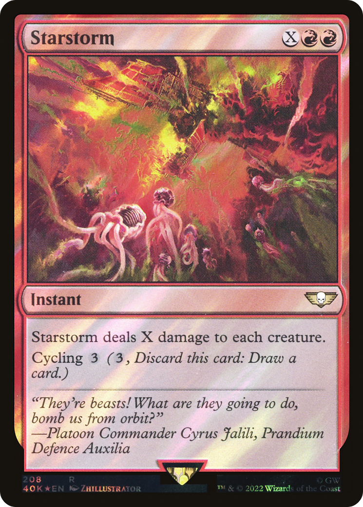 Image of Starstorm (Surge Foil) (40K-208) - Warhammer 40,000 Commander Foil