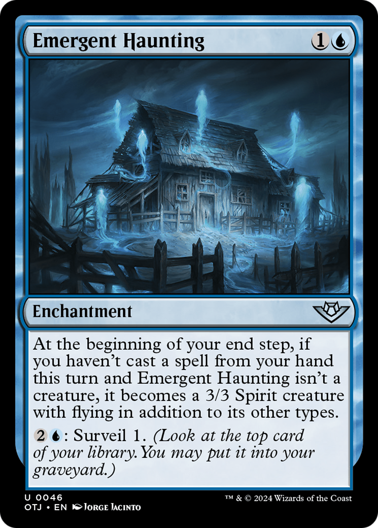 Image of Emergent Haunting (OTJ-046) - Outlaws of Thunder Junction Foil