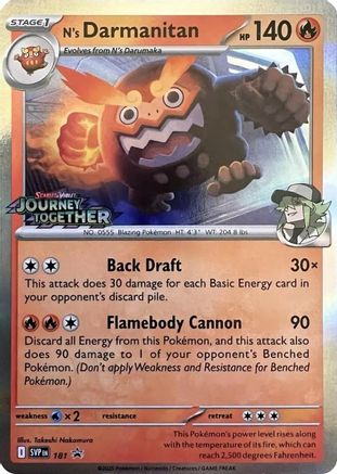 Image of N's Darmanitan (Prerelease) 181  - Holofoil SV Scarlet & Violet Promo Cards - Promo