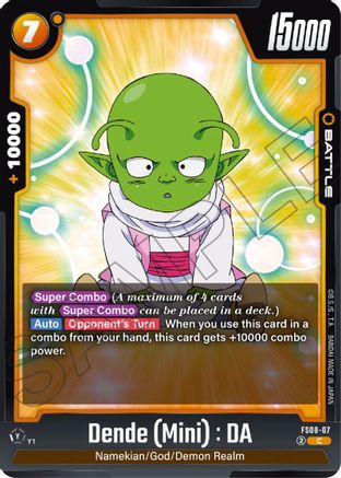 Image of Dende (Mini) : DA (FS08-07) - Starter Deck 8 Vegeta Mini Super Saiyan 3