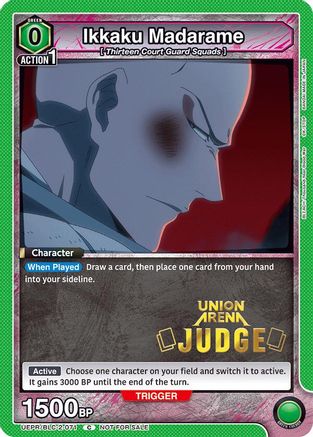 Image of Ikkaku Madarame (Judge Pack) (UEPR/BLC-2-071) - Union Arena Promotion Cards Foil