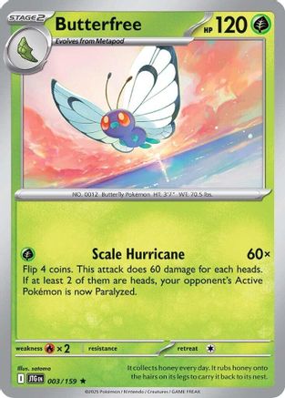 Image of Butterfree 003/159  - Holofoil SV09 Journey Together - Rare