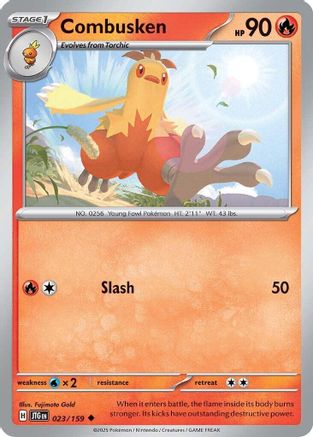 Image of Combusken 023/159  - Reverse Holofoil SV09 Journey Together - Uncommon