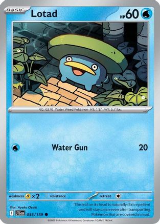 Image of Lotad 035/159  - Reverse Holofoil SV09 Journey Together - Common