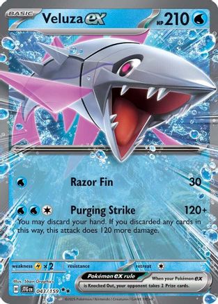 Image of Veluza ex 043/159  - Holofoil SV09 Journey Together - Double Rare