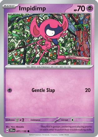 Image of Impidimp 071/159  - Reverse Holofoil SV09 Journey Together - Common