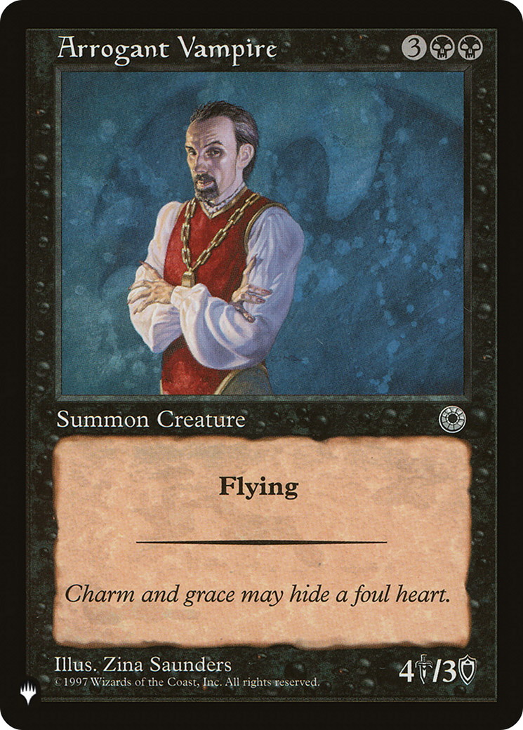 Image of Arrogant Vampire (LIST-POR-79) - The List