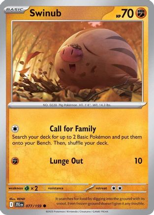 Image of Swinub 077/159  SV09 Journey Together - Common