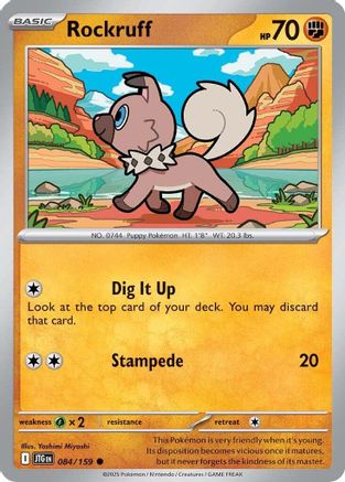 Image of Rockruff 084/159  SV09 Journey Together - Common
