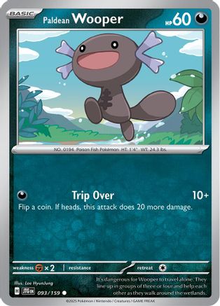 Image of Paldean Wooper 093/159  SV09 Journey Together - Common