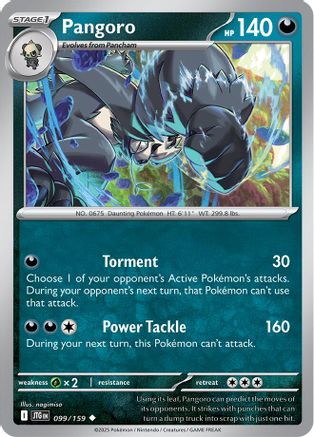 Image of Pangoro 099/159  SV09 Journey Together - Uncommon