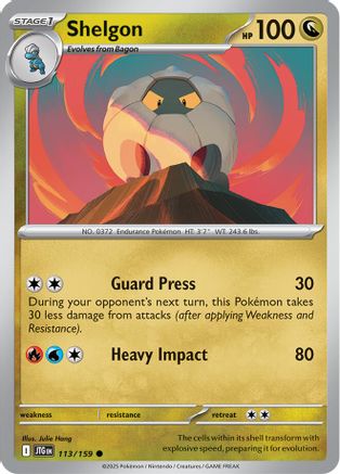 Image of Shelgon 113/159  - Reverse Holofoil SV09 Journey Together - Common