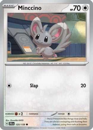 Image of Minccino 125/159  - Reverse Holofoil SV09 Journey Together - Common