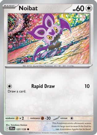 Image of Noibat 127/159  - Reverse Holofoil SV09 Journey Together - Common