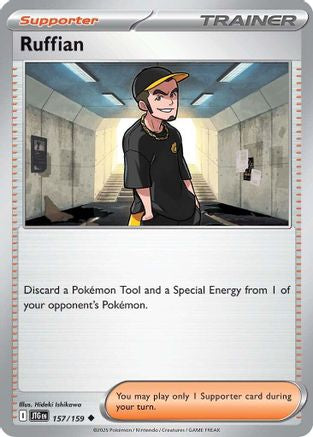 Image of Ruffian 157/159  - Reverse Holofoil SV09 Journey Together - Uncommon