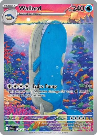 Image of Wailord 162/159  - Holofoil SV09 Journey Together - Illustration Rare