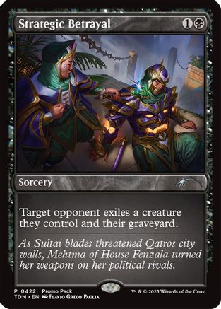 Image of Strategic Betrayal (PPTDM-422) - Promo Pack: Tarkir: Dragonstorm