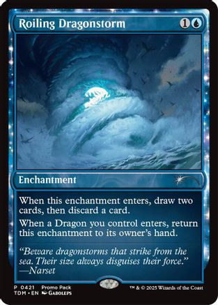 Image of Roiling Dragonstorm (PPTDM-421) - Promo Pack: Tarkir: Dragonstorm