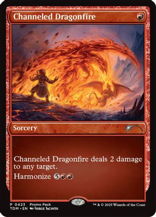 Image of Channeled Dragonfire (PPTDM-423) - Promo Pack: Tarkir: Dragonstorm