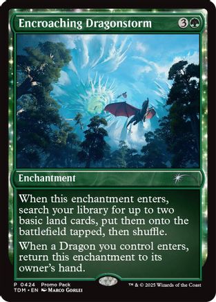 Image of Encroaching Dragonstorm (PPTDM-424) - Promo Pack: Tarkir: Dragonstorm