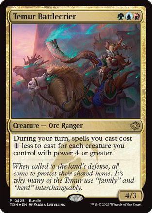 Image of Temur Battlecrier (UMP-425) - Unique and Miscellaneous Promos Foil